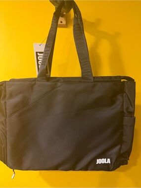 Joola  Black Pickleball Tote Bag - Durable Sports & Travel Carryall